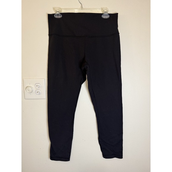 Lululemon Align HR Cotton Leggings 21" Black Size 12 - Picture 1 of 3